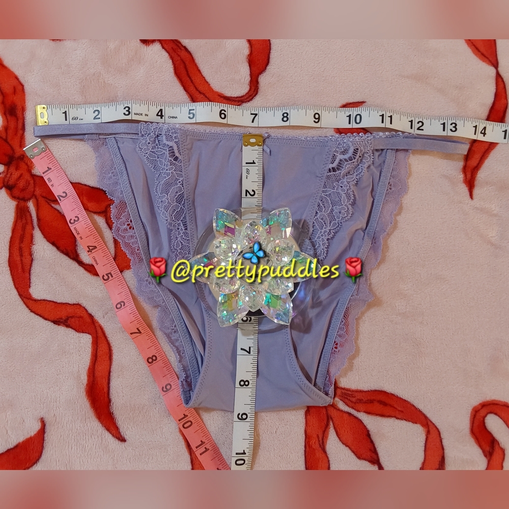 💜 VS Dream Angels Lace-Trim Smooth String Bikini Panty 💜 - Picture 3 of 11